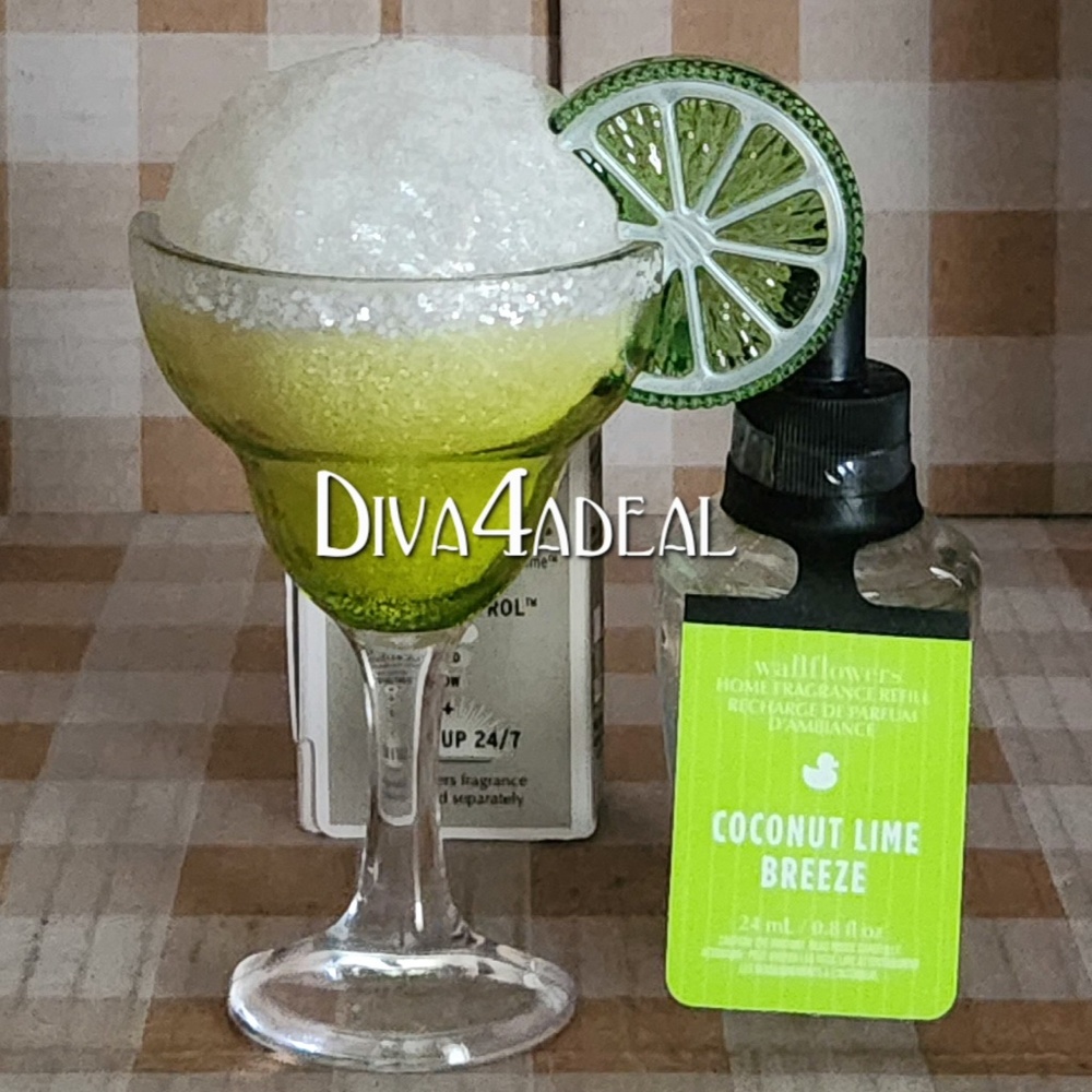 Bath & Body Works MARGARITA Nightlight Wallflower Plug & Refill 2PC Bundle